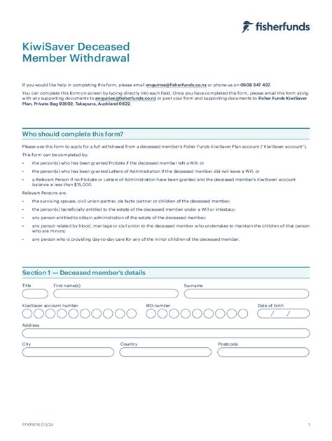 kiwisaver withdrawal form online